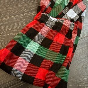 PacSun Red Green Black Plaid Kids Pajama Bottoms